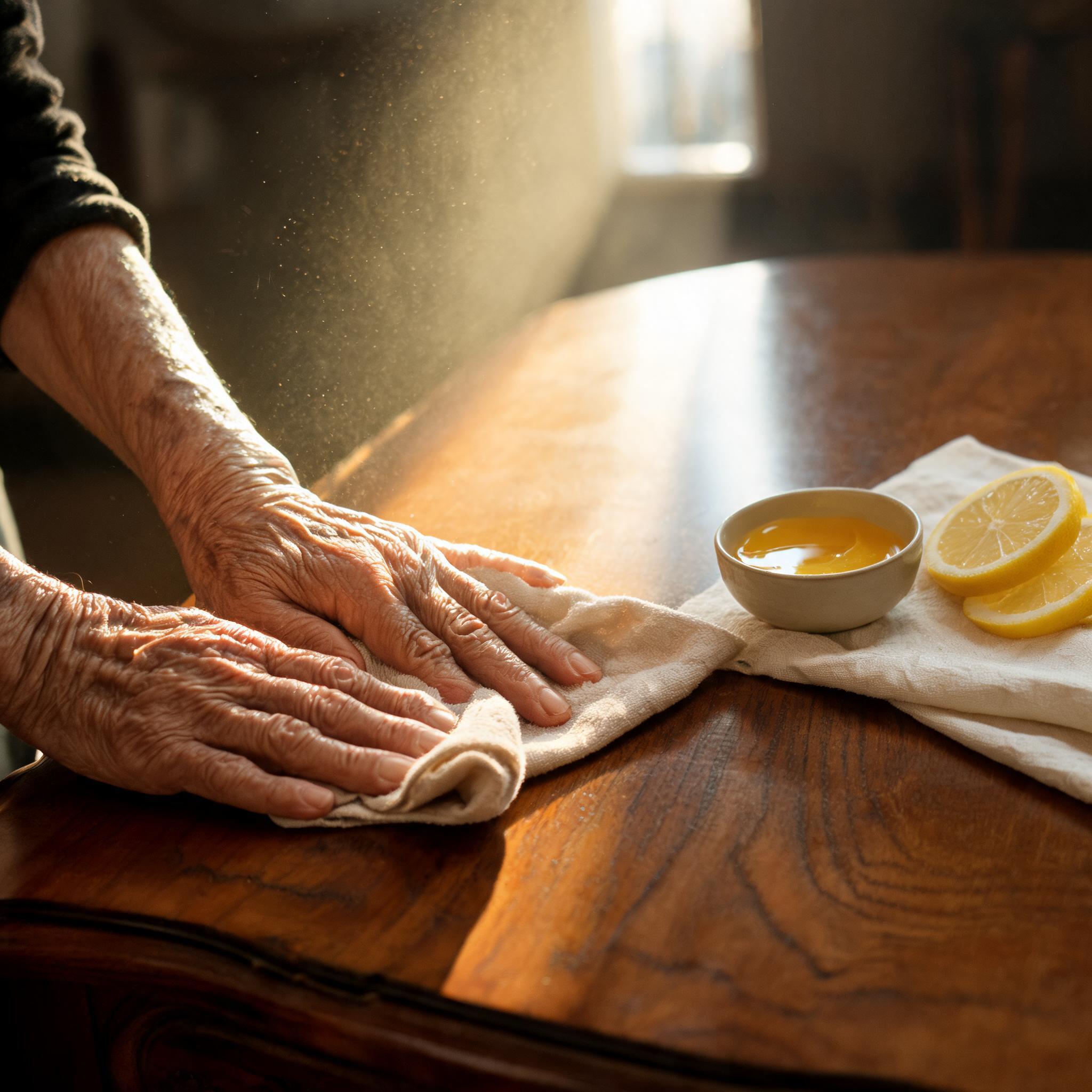 how to clean wooden furniture naturally without damage