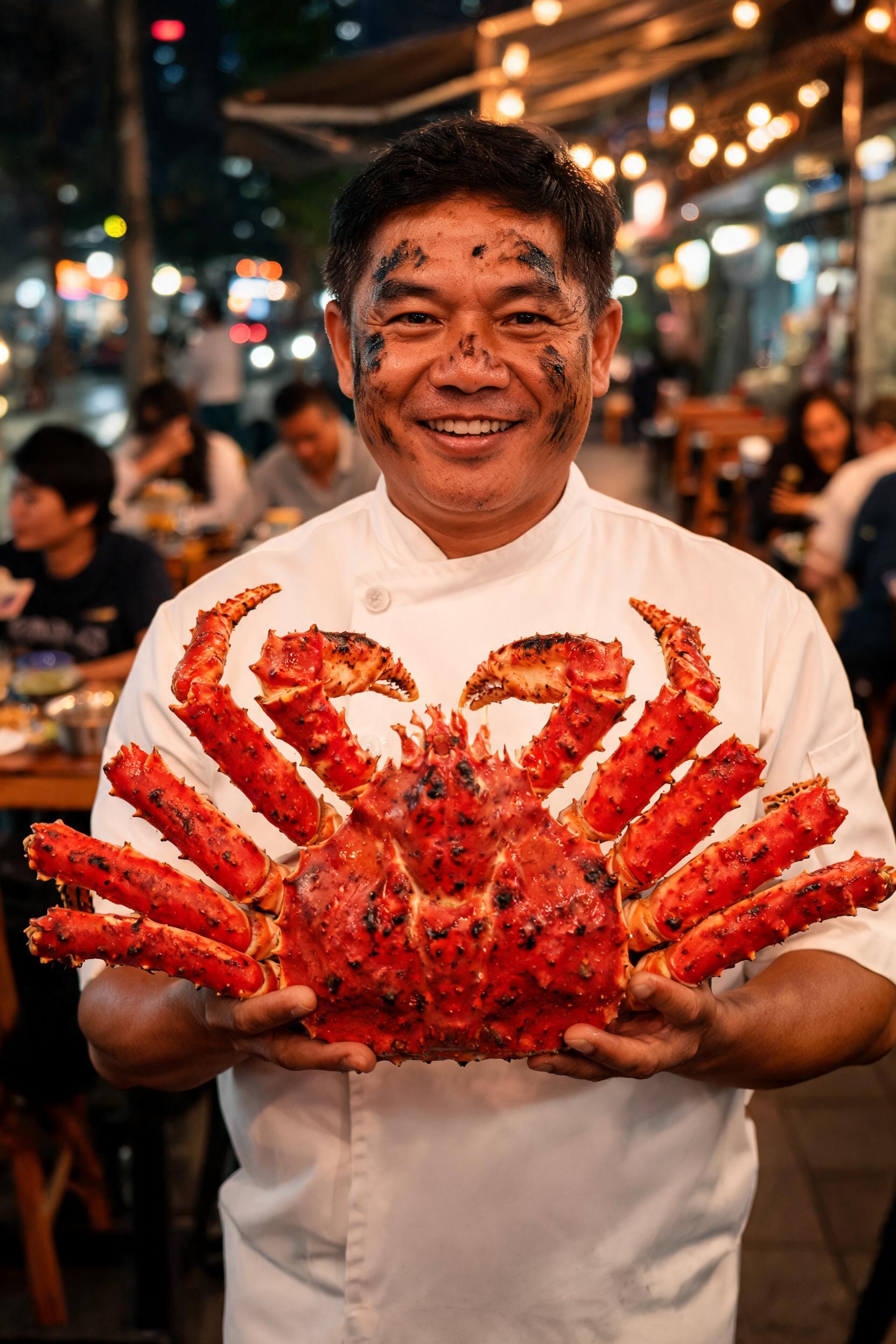 authentic Japanese king crab dining Bangkok
