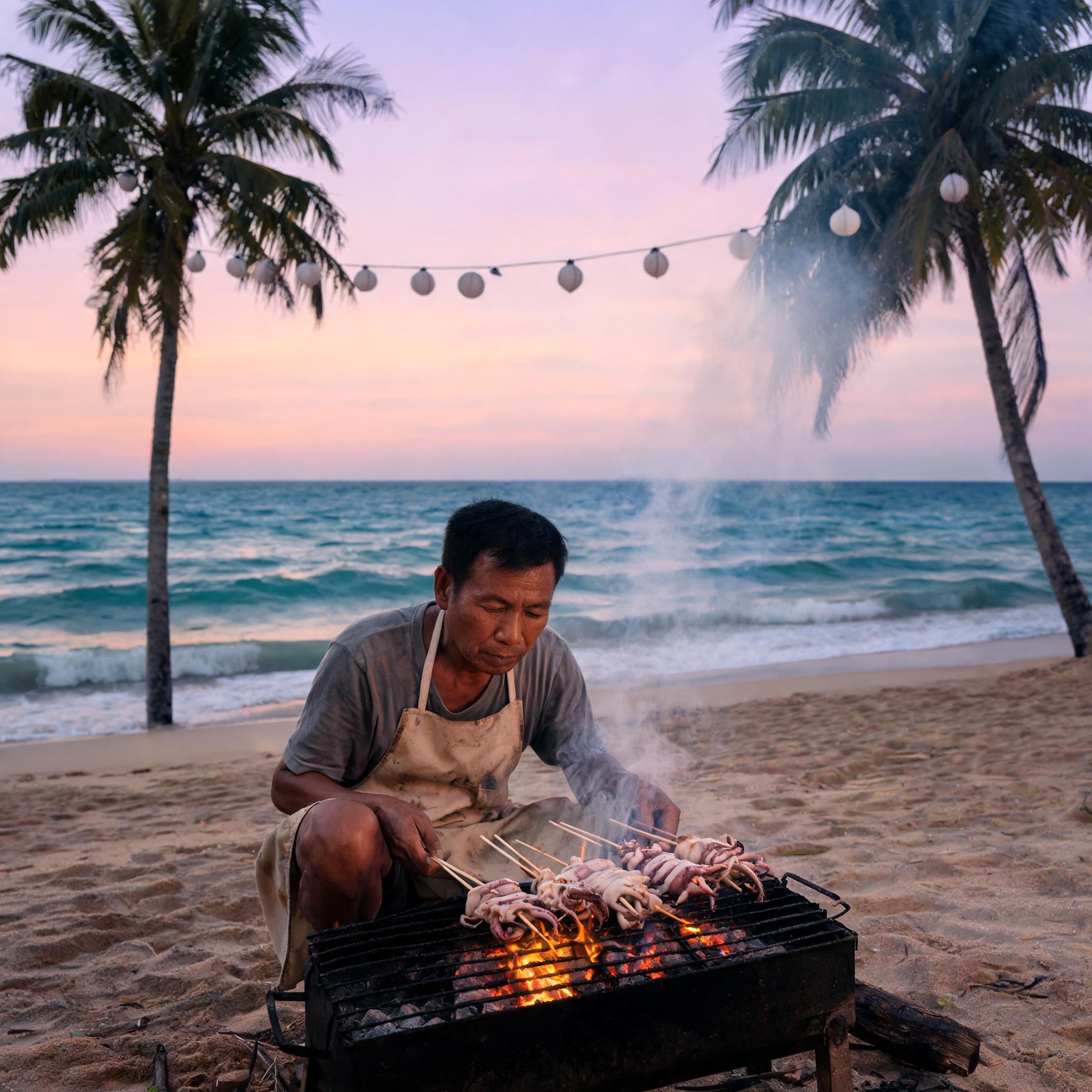 beachfront restaurant Chumphon