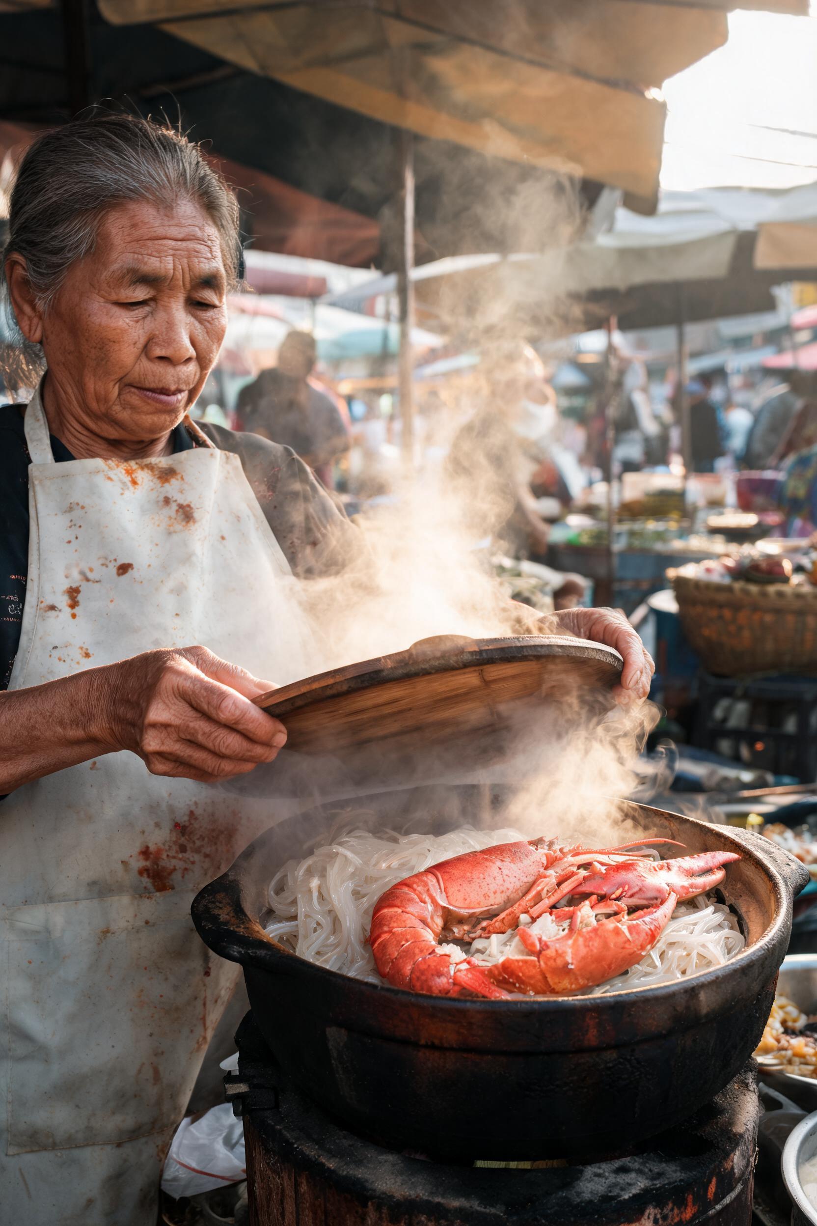 Where can I try Lobster Ob Woon Sen in Bangkok?