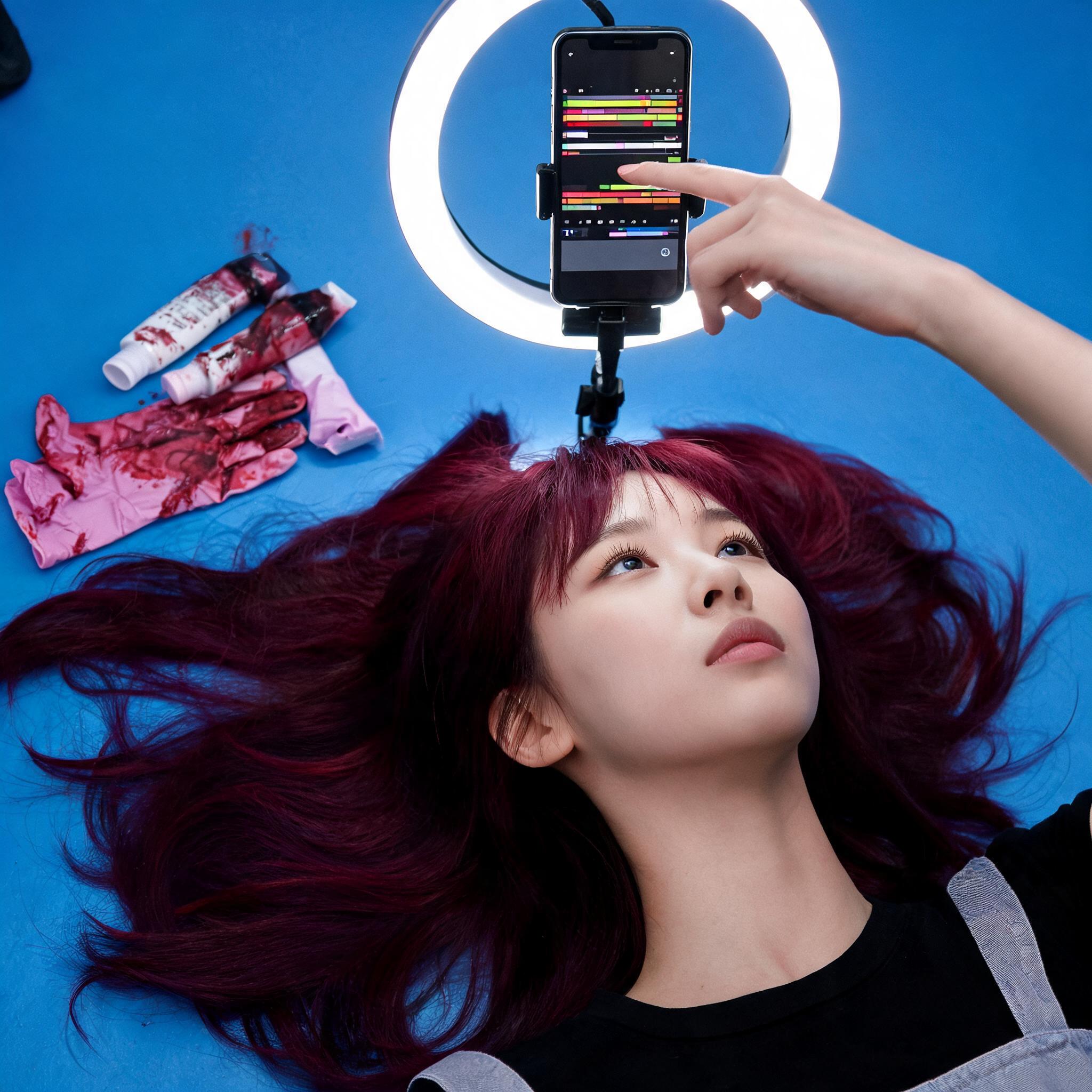 อยากทำคลิปรีวิวเปลี่ยนสีผมลง TikTok/Reels ตัดคลิปสั้นยังไงให้เร็ว